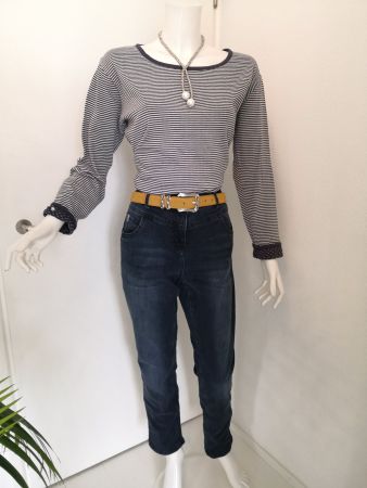 🤩MODDISON PULLOVER BLAU-WEISS GESTREIFT