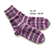Socken handgestrickt   Gr.38/39   Nr.04