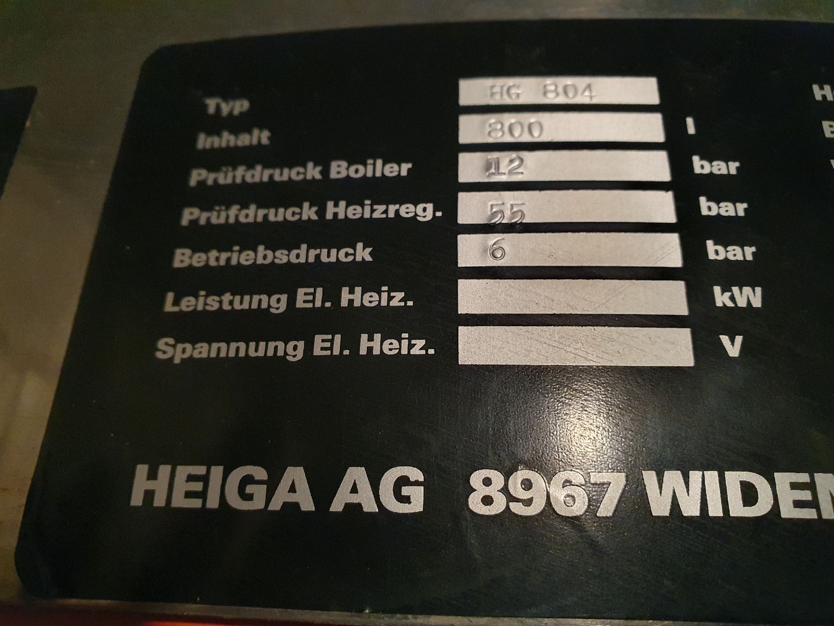Sanitari: Boiler Edelstahl 800l – Usato da Grindelwald venduto da Wholz87 1