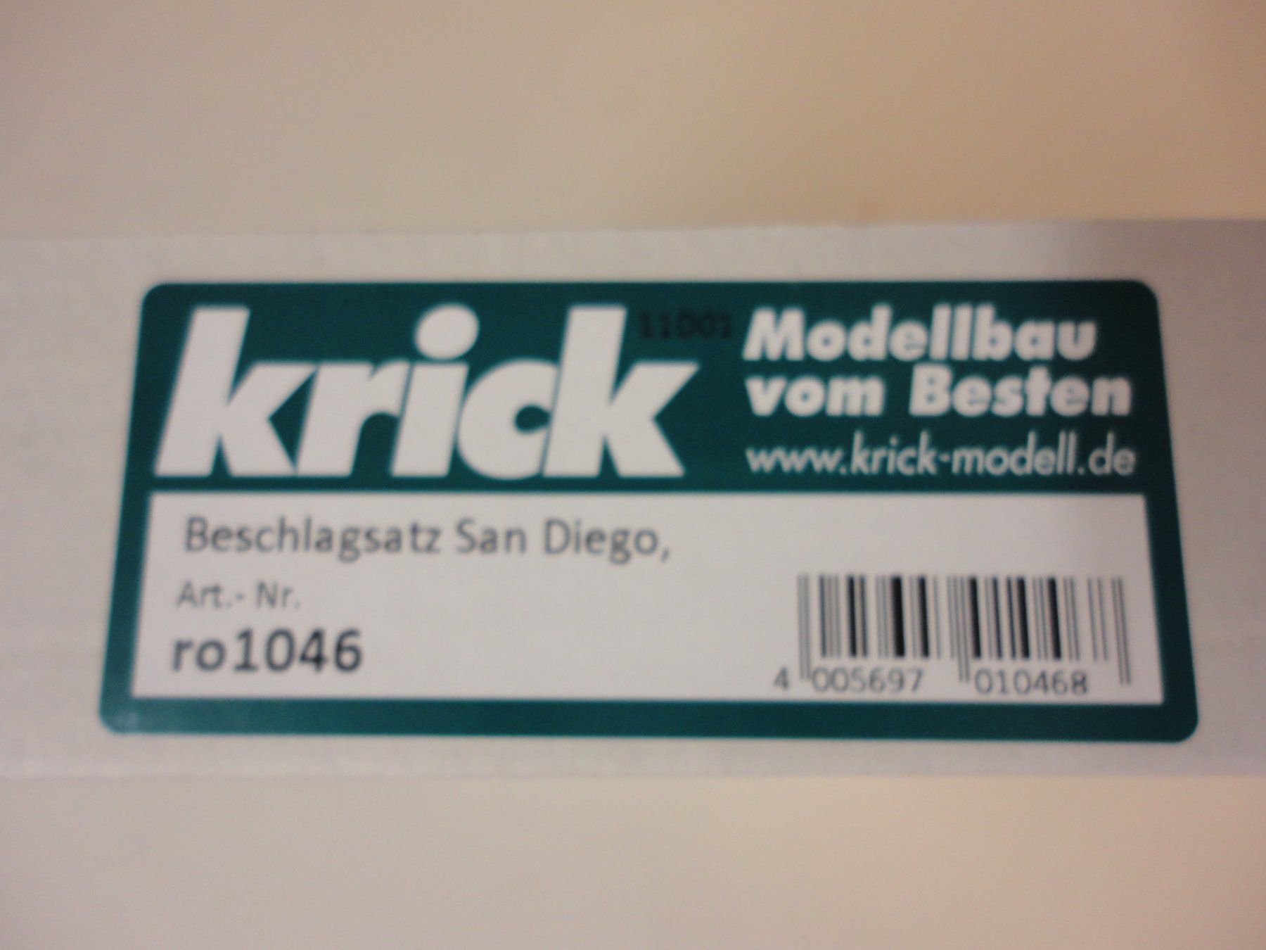 Robbe Modellismo RC: Robbe Beschlagset San Diego ro1046 Neu – Nuovo e nell'imballaggio originale da Horgen venduto da RcModell 1