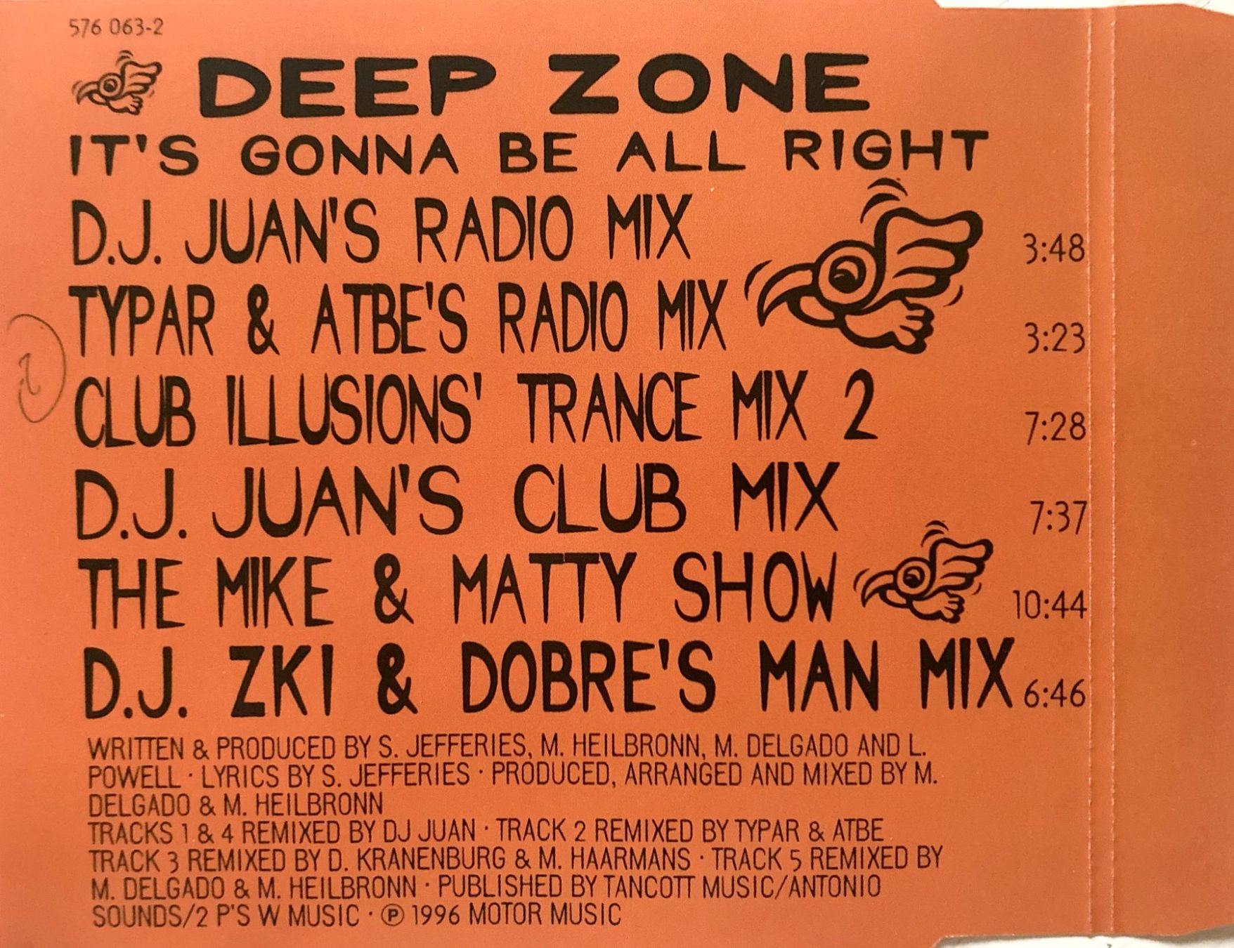 CD: DEEP ZONE - IT'S GONNA BE ALL RIGHT – Usato da Bottens venduto da hotter-than-hell 1