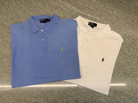 Polo Ralph Lauren Poloshirts XL hellblau und weiss 