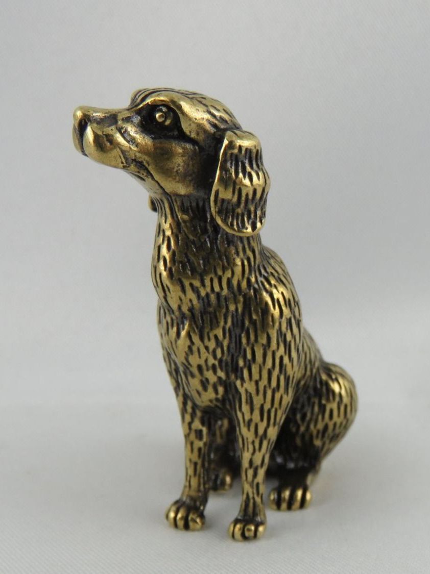 Statuette: HUNDLI - Messing Figur - Dekoration - 5,5x3,5cm – Nuovo e nell'imballaggio originale da Grenchen venduto da Yamahwildstar16 2