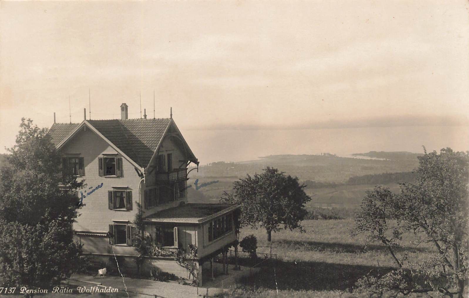Cartoline postali: Pension Ratia wolfhalden – Usato da Biasca venduto da Blenio71