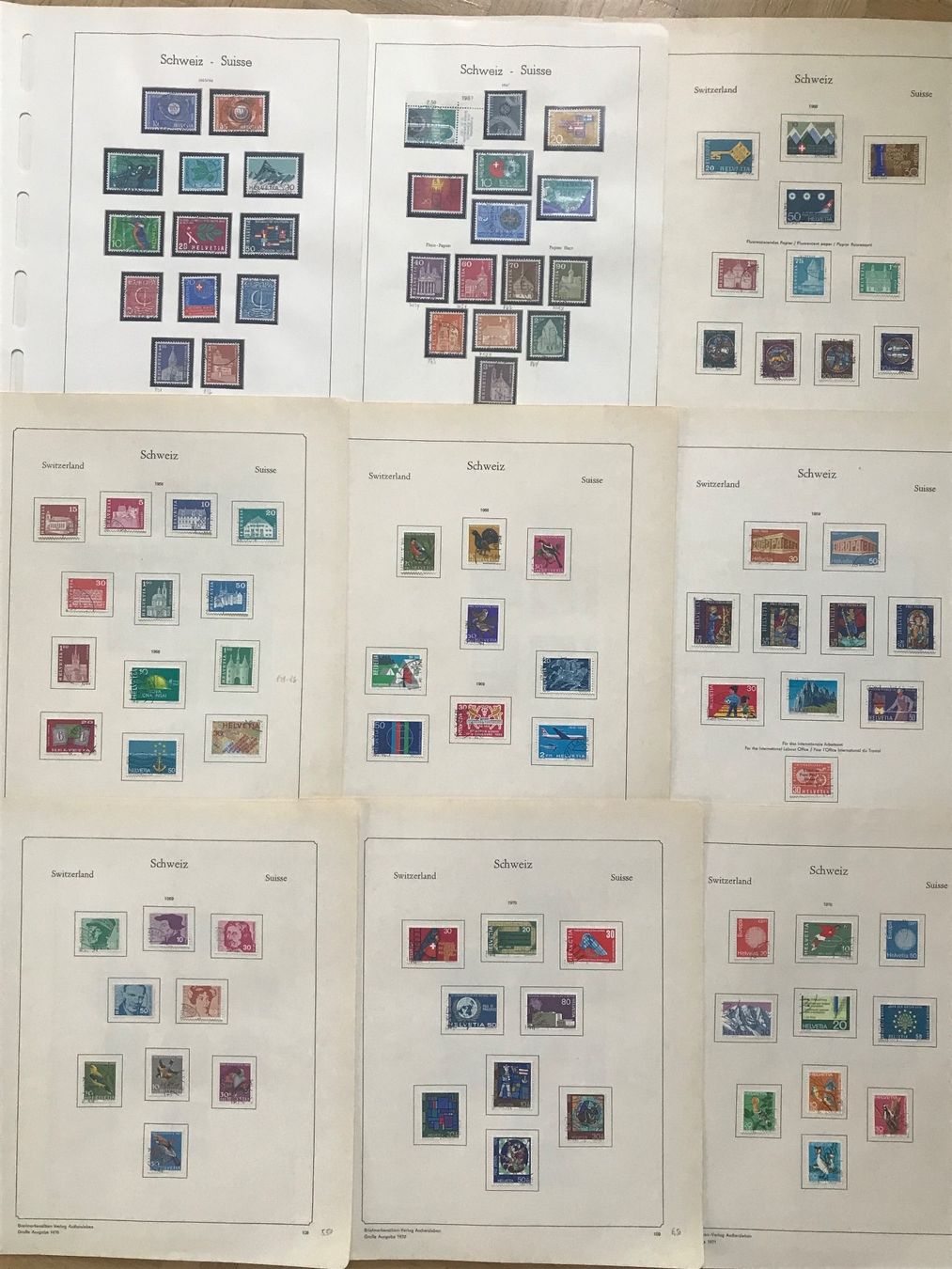 Alle Briefmarken: Schweizer Briefmarkensammlung ab 1907 - 1987 – Gebraucht aus stäfa von brandy66 4