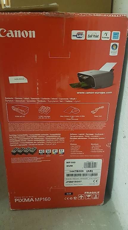 Imprimantes: Drucker Canon PIXMA MP160 – D'occasion à Zürich par cas_brt5