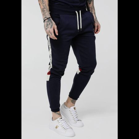 👖 SIKSILK HERREN TRAINERHOSE SCHWARZ GYM TRACKPANTS L NEU