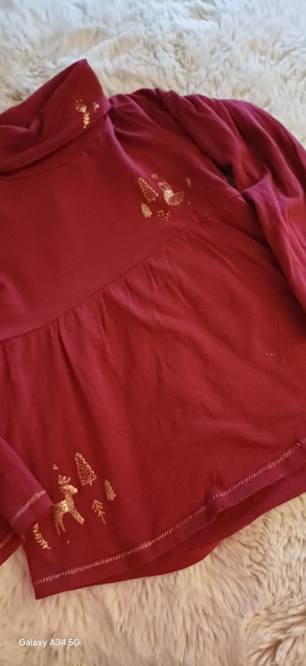 Blusen, T-Shirts & Tops: Roter Sergent Major Rollkragenpullover gr.104 – Gebraucht aus Riniken von Lessy- 1