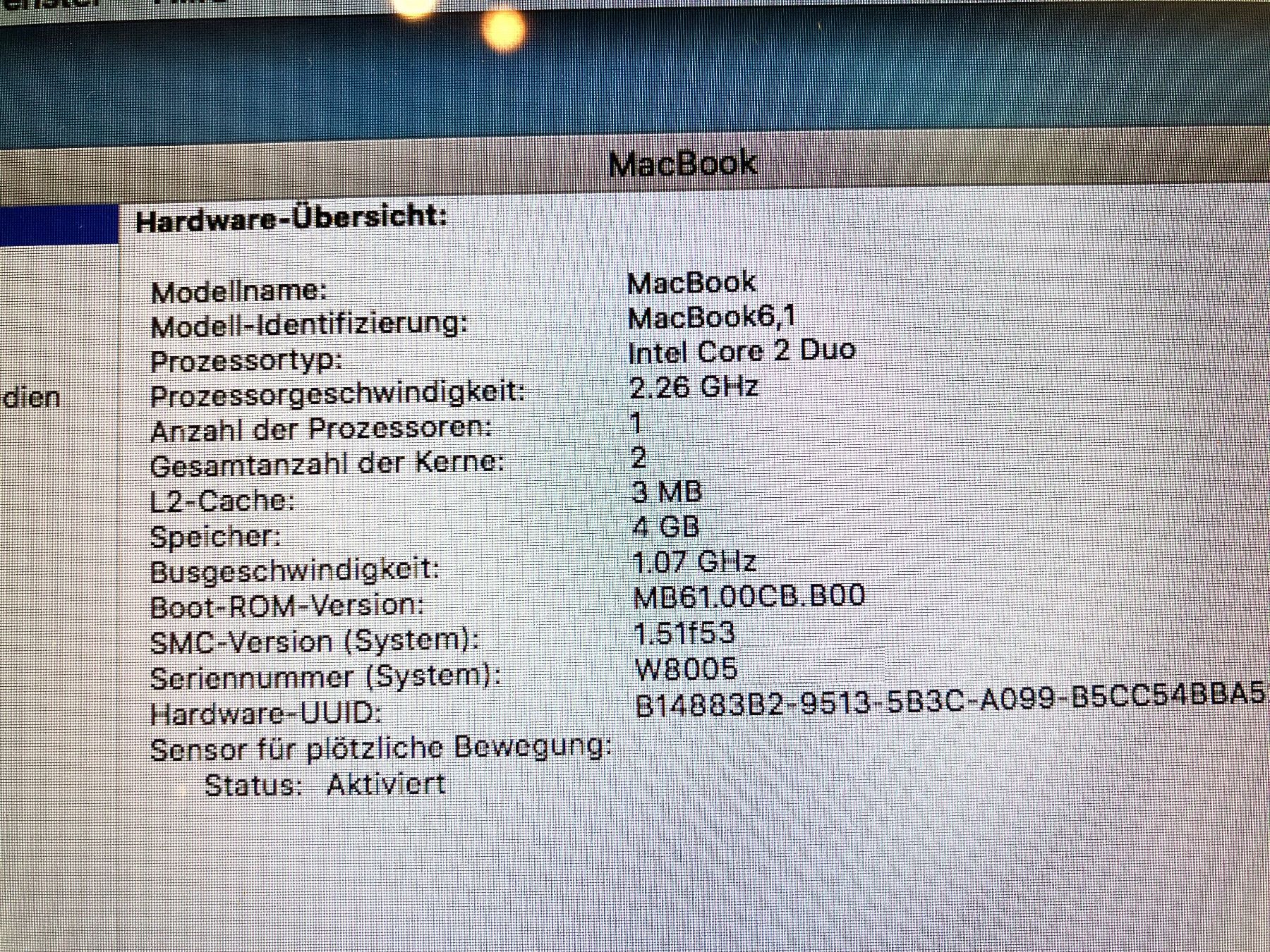 Apple Notebook: MacBook 13 weiss guter Zustand – Usato da Pfeffingen venduto da Peppersoft25 7