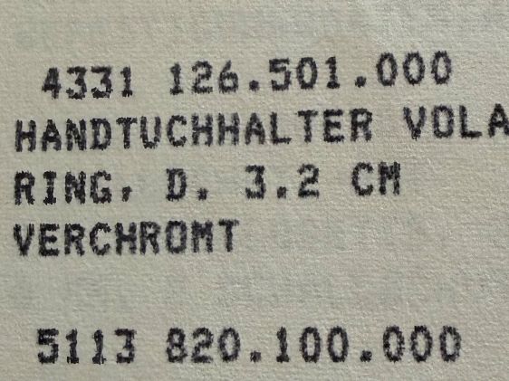 Vola Portasciugamani: Handtuchhalter Vola – Usato da Hünenberg See venduto da Ffabsi 3