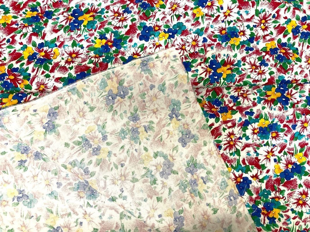 Tessuti: Blumenstoff Baumwolle - 50 x 75 cm – Nuovo (secondo la descrizione) da Brunnadern venduto da pinkfaden 2
