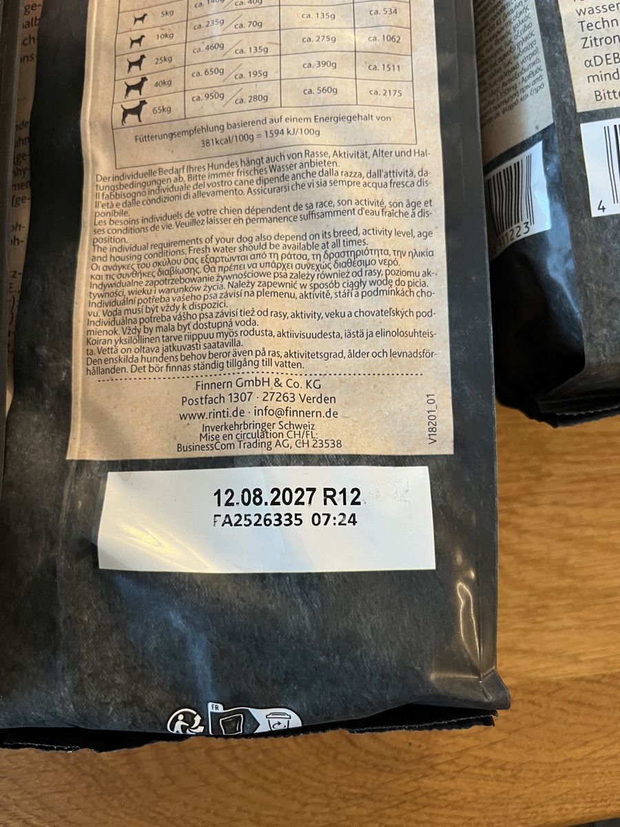 Mangimi: Rinti Hunde Trockenfutter 4kg – Nuovo e nell'imballaggio originale da Schaffhausen venduto da isa_75rk 2