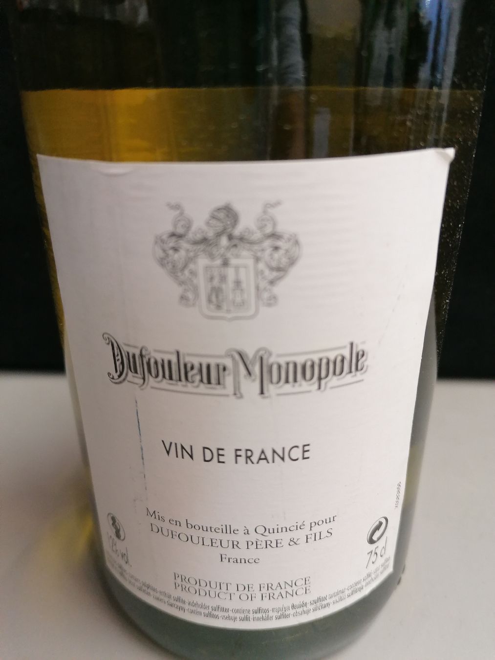 Vino: DUFOULEUR MONOPOLE LES TEMPLIERS  – Nuovo (secondo la descrizione) da Genève venduto da Leboucheoreilles 2