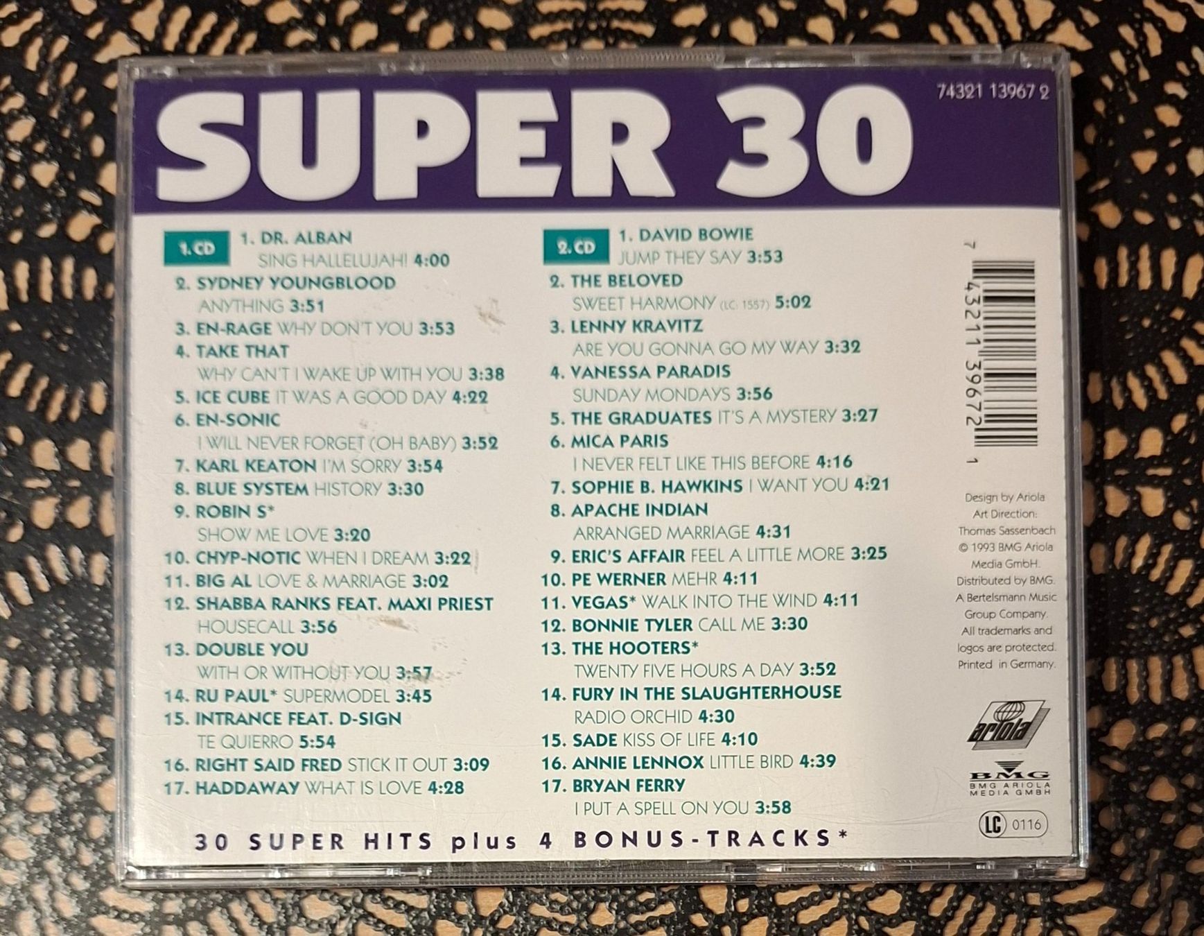 CD: Super 30 - Die Dritte, 2CD Hit Compilation Sampler 1993 – Usato da Schönenberg TG venduto da breiti12 1