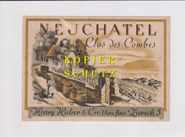 Etikette - Neuchâtel  "Clos des Combes" /bd