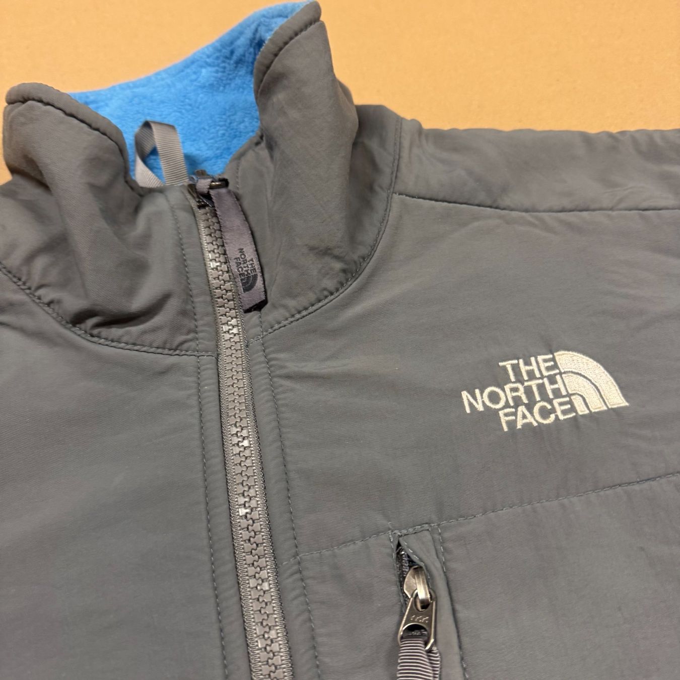 North Face Giacche: The North Face light blue fleece jacket winter S – Usato da St. Gallen venduto da sourced_limited 1