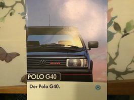 VW Polo G40 Verkaufsprospekt August 1991