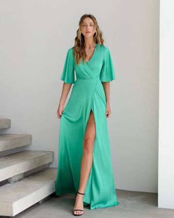 Elegantes Abendkleid in Türkis