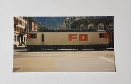 Echtfoto - FO HGe 4/4 II 106 "S. Gottardo" in Brig