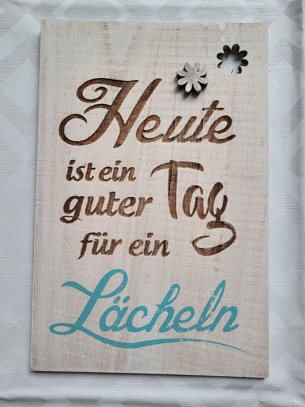 Foto & Immagini: Holzbild mit Spruch ca. 20x30cm – Usato da Langenthal venduto da blueskye01