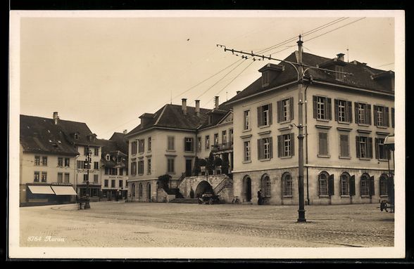 Cartoline postali: AK Aarau, Marktplatz mit Rathaus – Usato da Berlin venduto da bartko-reher