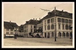AK Aarau, Marktplatz mit Rathaus