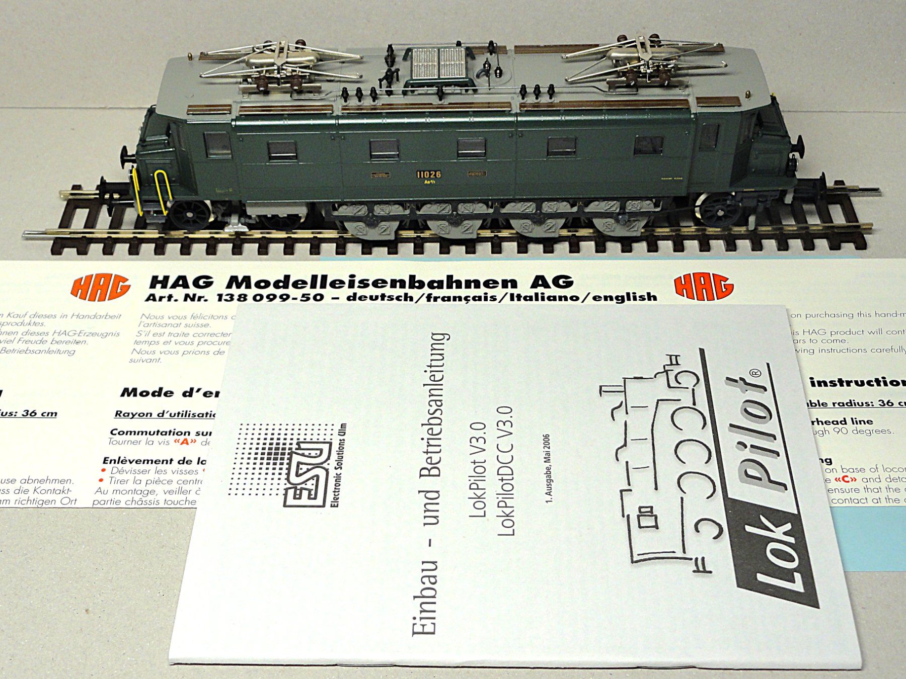Hag Modellini di ferrovie: HAG H0 13003-31 "Mikado" (AC Digital) / SBB Ae 4/7 – Usato da Solduno venduto da albimicio 8