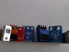 Lot de 6 pédales d'effets pour guitare