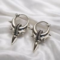 Creolen Sterlingsilber Ohrringe Paar 925 Silber Indien Goa