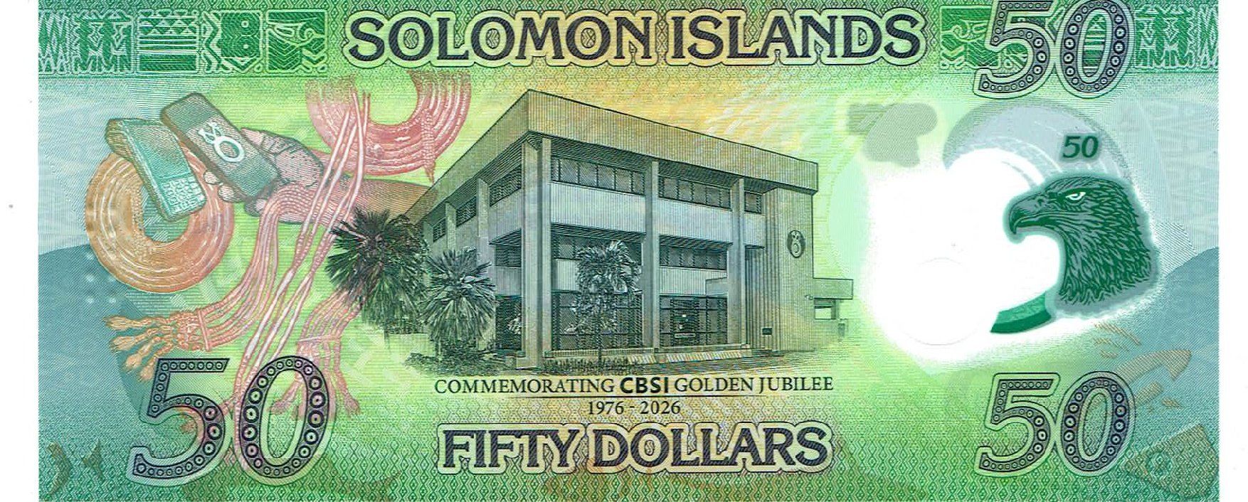 Billets de banque: Solomon Islands 50 Dollars COMM Polymer Replacement UNZ – Neuf (Voir description) à Steffisburg par ber_8htf 1