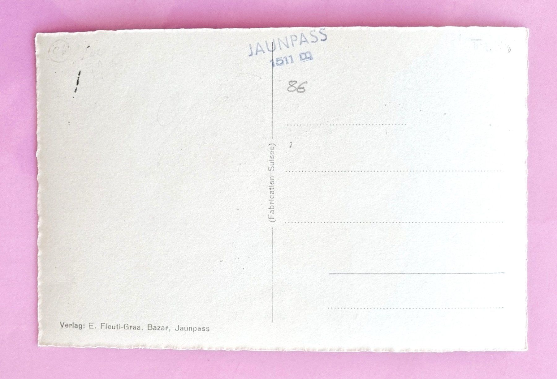 Cartoline postali: Jaunpass - Gastlosen – Usato da Rothrist venduto da RROENK 1