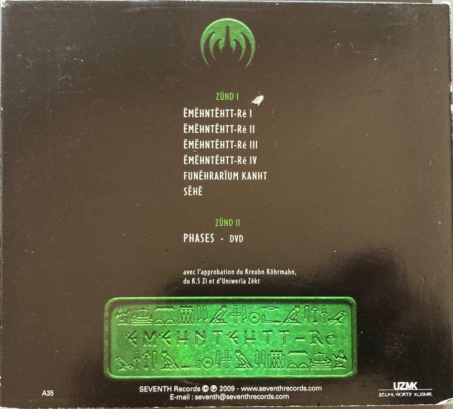 CD: MAGMA - ËMËHHNTËHTT-RE – Usato da Poliez-Pittet venduto da Newtown-Records 1