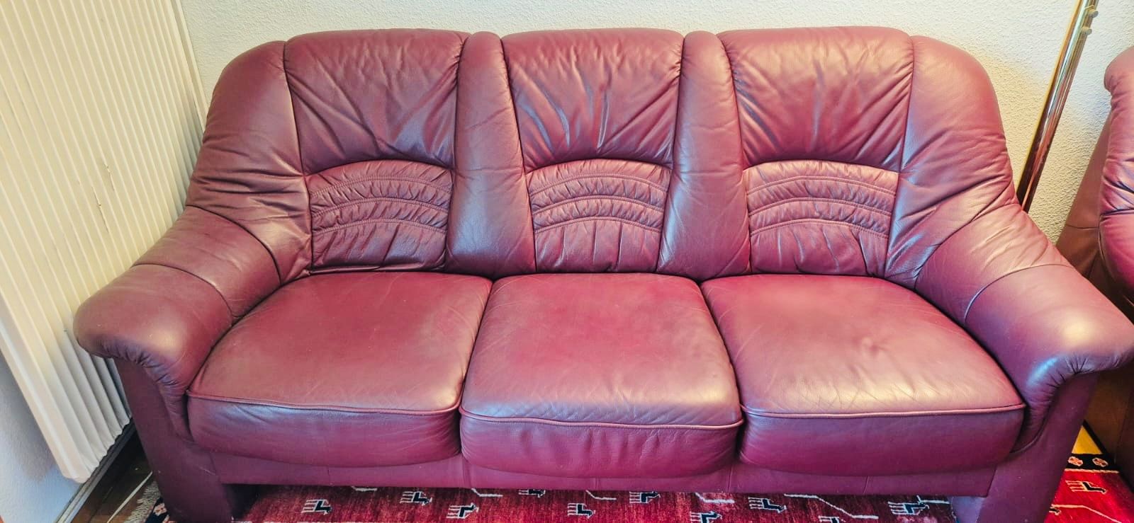 Sofas: Leder Couch – D'occasion à Münchenstein par dor_ywd6 1