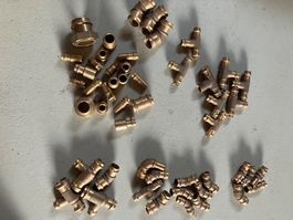 55 verschiedene neue Messing Fittings