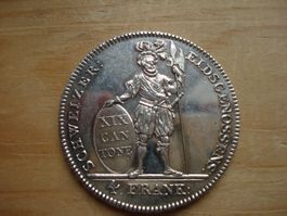 (B5) Aargau 4 Franken 1812 UNZ-STGL