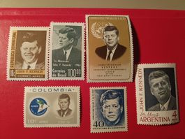 Sammlung Briefmarken John F. Kennedy ungestempelt