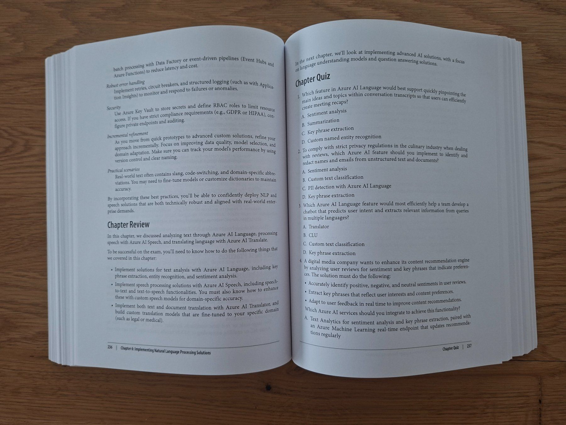 Libri: Azure AI Engineer Associate (AI-102) Study Guide - Sept.2025 – Usato da Baldegg venduto da collect.hub 8