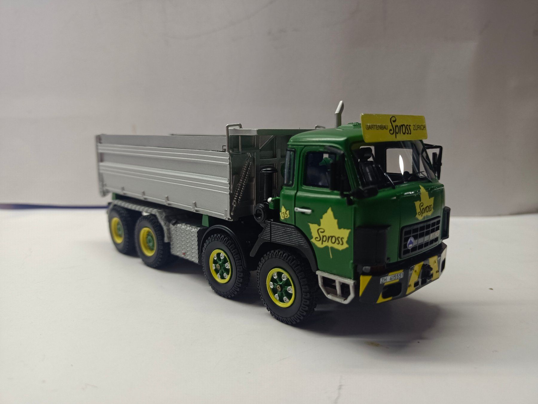 Saurer Modellini d'auto: 1:50 Saurer D330 4-A -Kipper "Spross" – Nuovo e nell'imballaggio originale da Affoltern am Albis venduto da Modellshop-8910 1