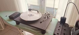 Exklusiver Plattenspieler Crimson Top AKG Nadel