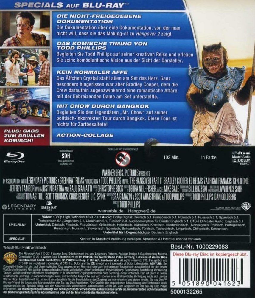 Alle DVDs: Hangover 1-3/Trilogie - Todd Phillips/Cooper/Galifianakis/BD – Gebraucht aus Volketswil von cinephilia 2