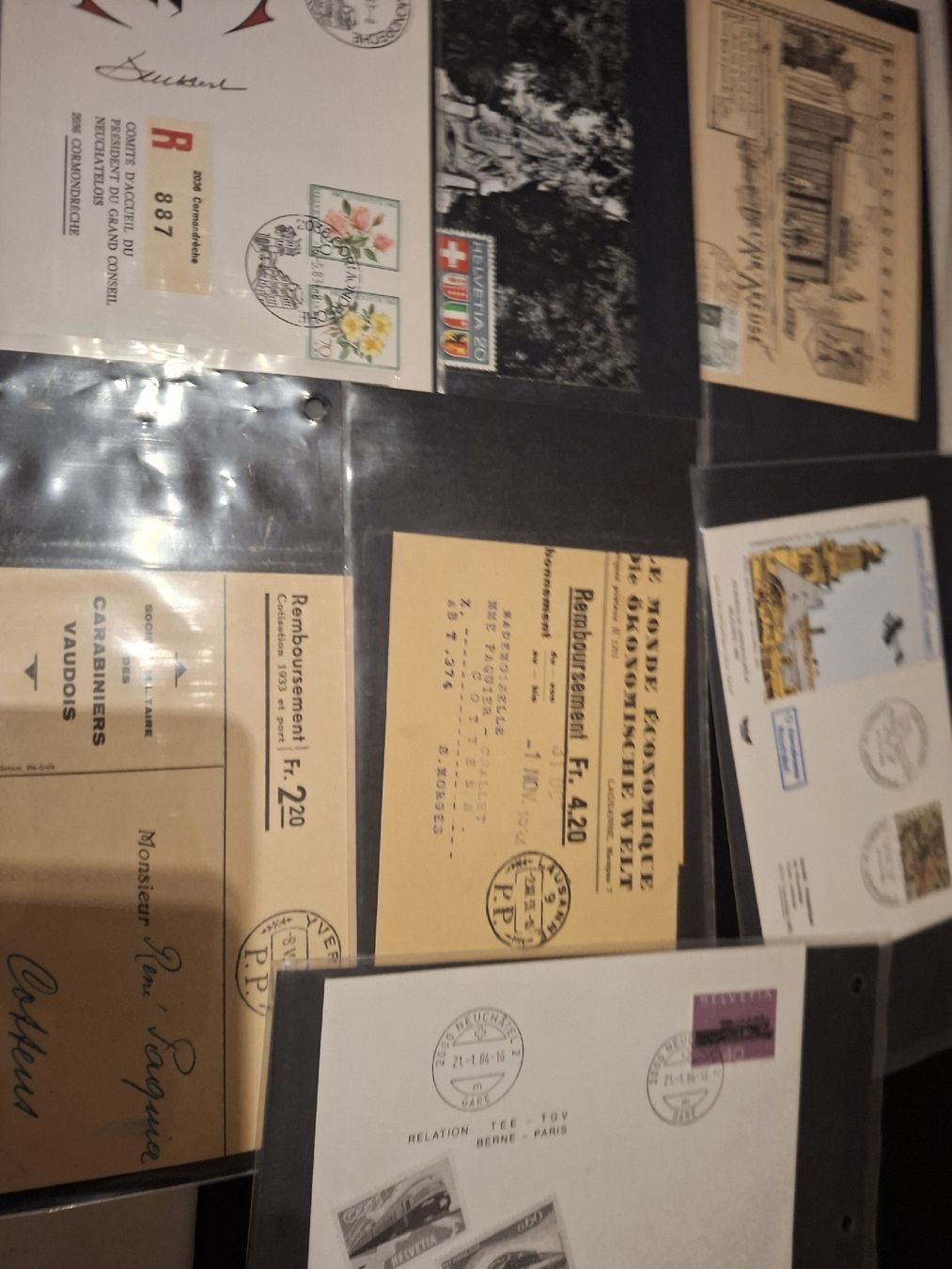Tutti i francobolli: 80 Briefe / Ansichtskarten / Sonderbmöcke / div . – Usato da Balgach venduto da SIMEON27