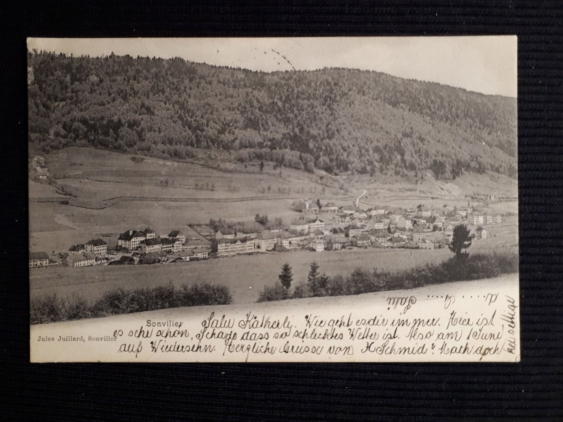 Cartoline postali: SONVILIER 1907 - KLEINEN MANGELN – Usato da Ponto Valentino venduto da giorgia06