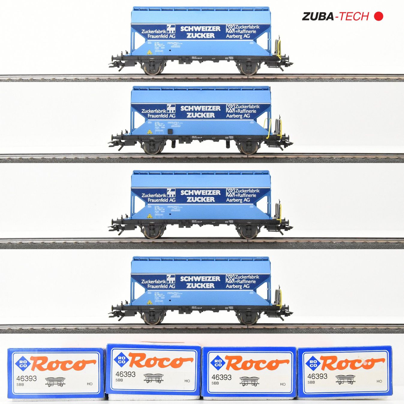 Roco 4x Silowagen 