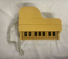 Telefon Piano Design gelb Vintage