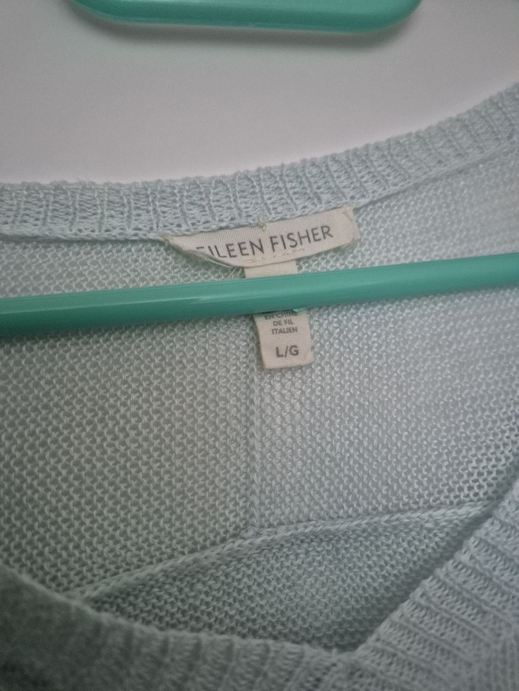 Maglioni & Felpe: Eileen Fisher Pullover hellblau Grösse L 100% Leinen – Nuovo (secondo la descrizione) da Herrliberg venduto da SELENONAUTKA 6