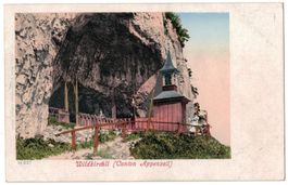 Wildkirchli, belebt, um 1900