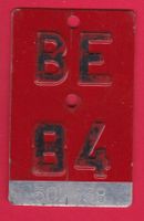 VELONUMMER / FAHRRADSCHILD BE 84