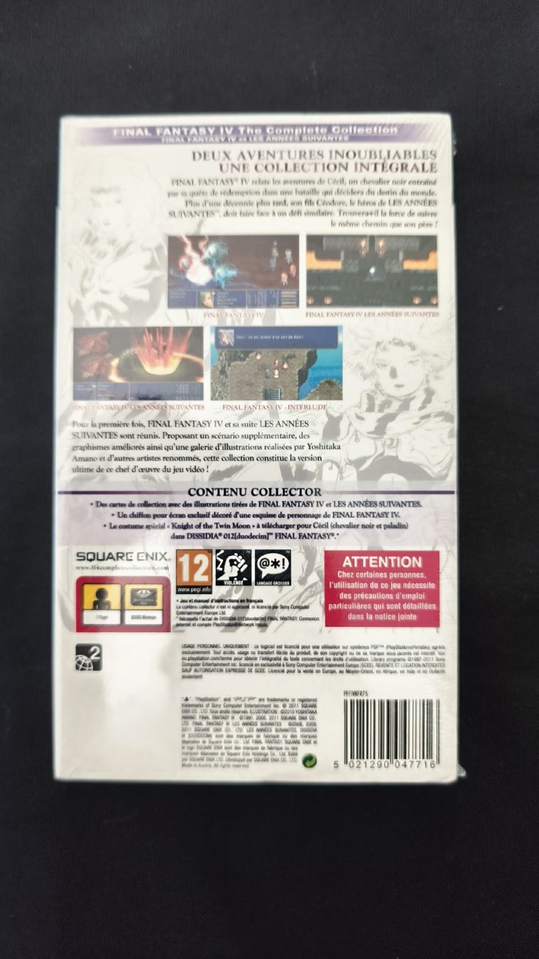 Sony Giochi: Final Fantasy IV The Complete Collection (PSP) – Nuovo e nell'imballaggio originale da Montet (Broye) venduto da Mimsoline 1