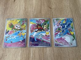 Rowlet, litten and popplio, serie 1, english, promo cards