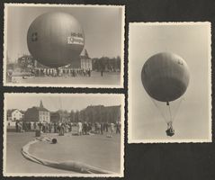 Ballon 1955 ? Schweiz Basel Fotokarten Luftpost